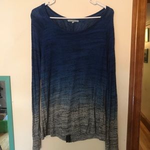 Blue and gray gradient or ombré shirt